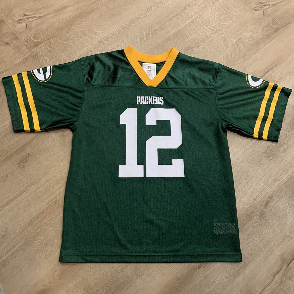 NFL Green Bay Packers Aaron Rodgers #12 Jersey Youth Boys XXL 2XL (18) Football